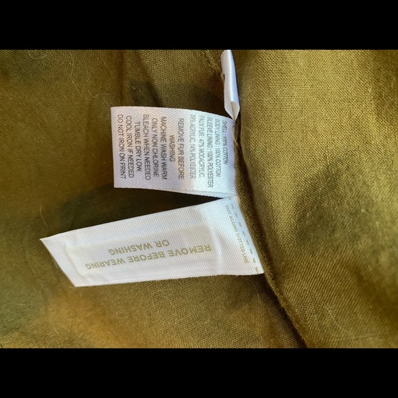 Olive green fur collar jacket - Picture 3 of 3